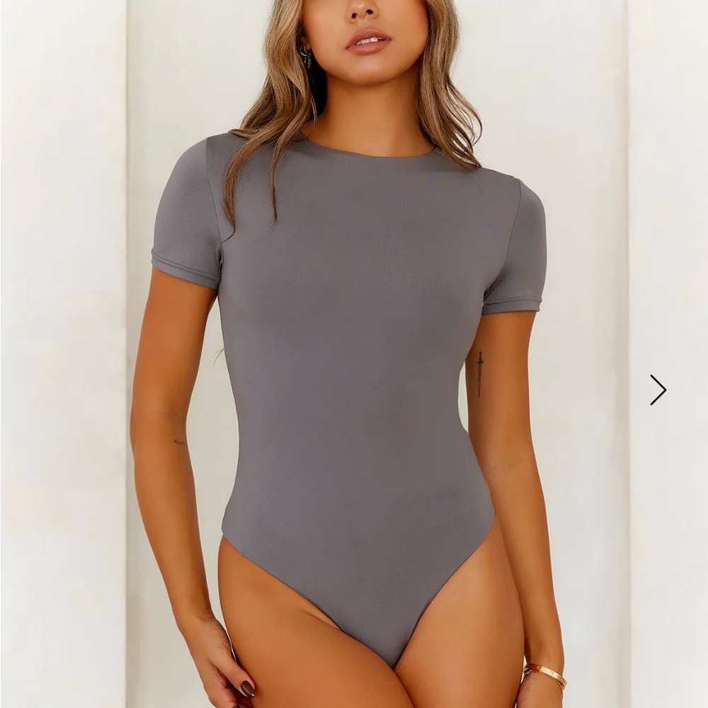 Holly Molly NWOT contour bodysuit charcoal